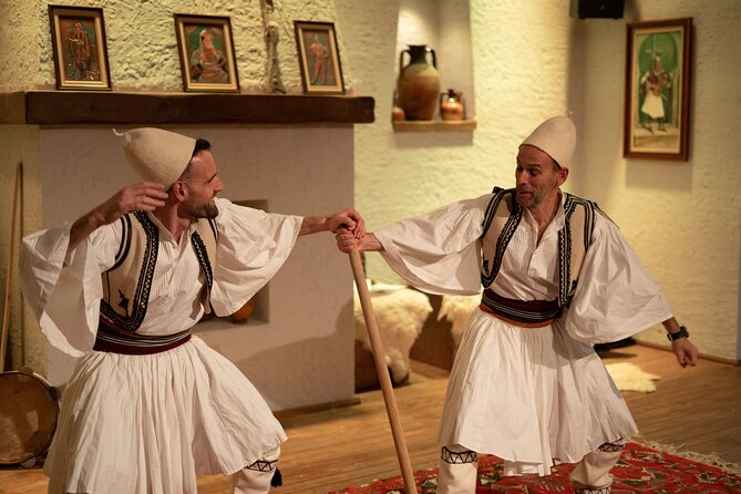 Albanian Night Show: Traditional Music, Dance & Dinner in Tirana - Dressing in Albanian clothing before the dancing