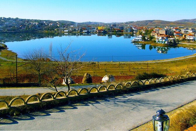 Full Day Tour in Belsh Lake and Berat Town from Tirana - Gorica Bridge frames Berat in one photograph