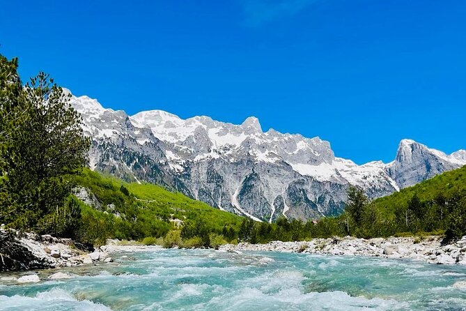 Full Day Tour to Albanian Alps Theth, Grunas Waterfall, Blue Eye - Shkodra and the climb through Boge