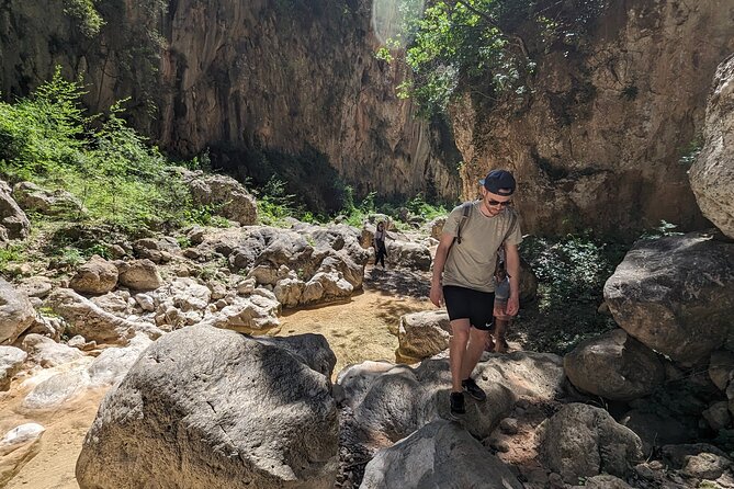 Gorge Walking & Rock Scramble The Canyon of Gjipe - A wild beach with swimming and cave options