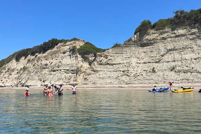 Kayak in Cape of Rodon,Tirana Albania Tour (ARG) - Paddling through clear Adriatic water