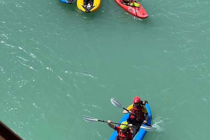 Kayaking in Vjosa River,Albania Kayak Permet,Gjirokaster (ARG) - The Blue Eye and Kelcyra canyons