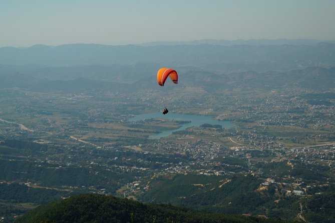 Paragliding Tandem Experience From Dajti Mountain - Landing and the ride back