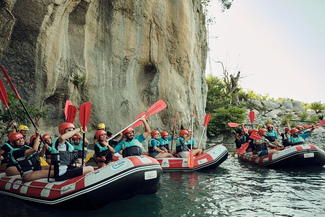 Rafting Tour in Vjosa Wild River National Park - Swimming, cliff jumps, and a fir-tree panorama