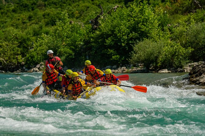 Rafting Vjosa River Gjirokastër Albania ARG - Swimming and cliff jumping along the route
