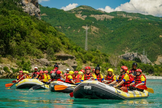 Rafting Vjosa River Gjirokastër Albania ARG - How much rafting versus waiting