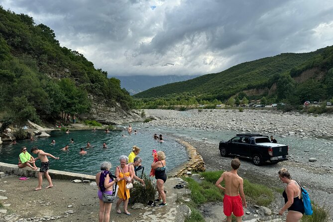Sarande: Permet 4x4 Tour, Rafting and Thermal baths - Lunch and a look at Përmet