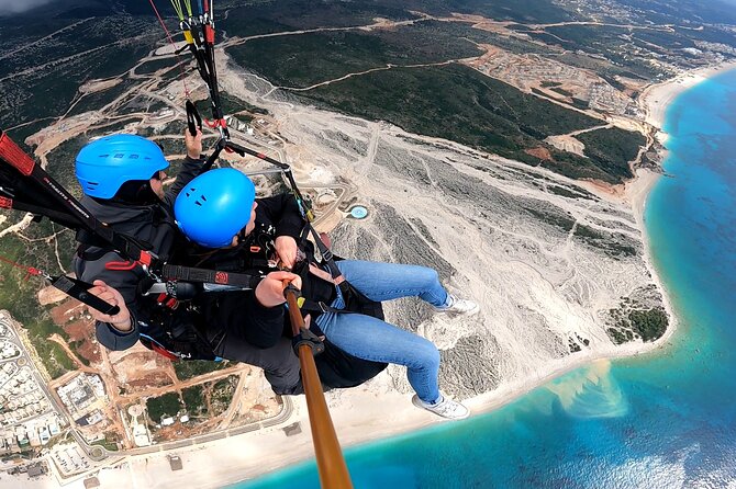 Tandem paragliding Albania (Llogara) - Taking off above Llogara National Park