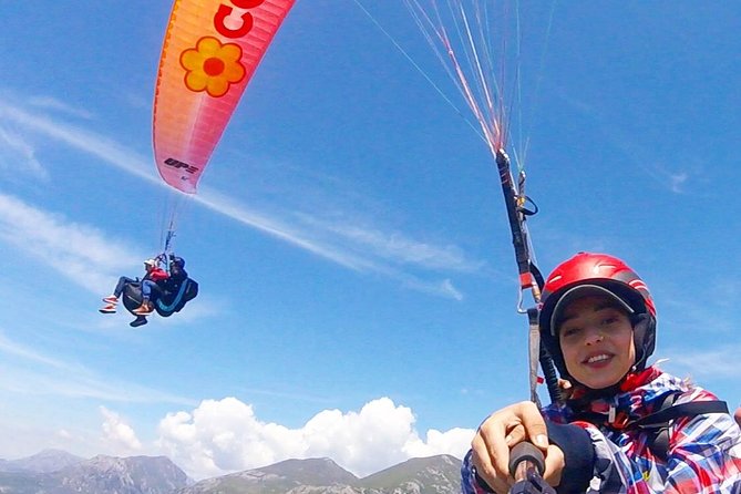 Tandem Paragliding Dajti Tirane Albania - Taking off above Tirana on Mount Dajti