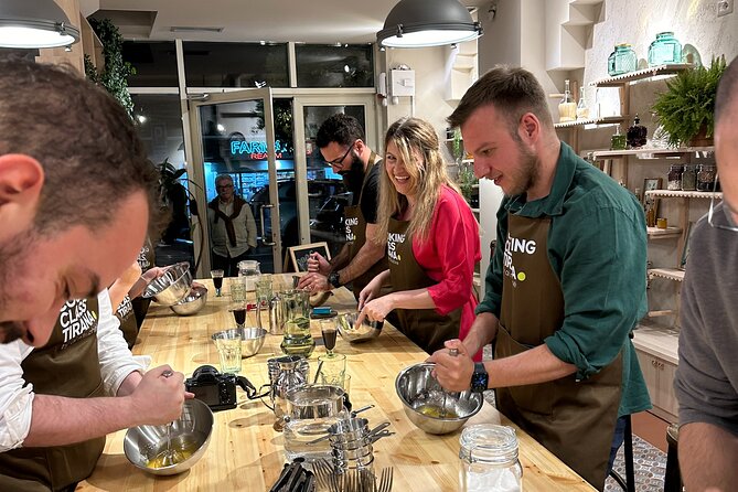 Traditional Albanian Cooking Class in Tirana with Raki Tasting - Rolling dough for cottage-cheese burek