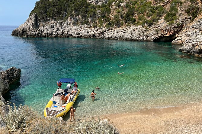 Vlore: Dafina Bay and Haxhi Ali Cave Private Speedboat Tour - Dafina Cave is a short but worthwhile extra