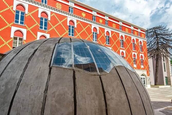 Walking tour of Tirana; History & Culture - The Pyramid and Rinia Park close the route